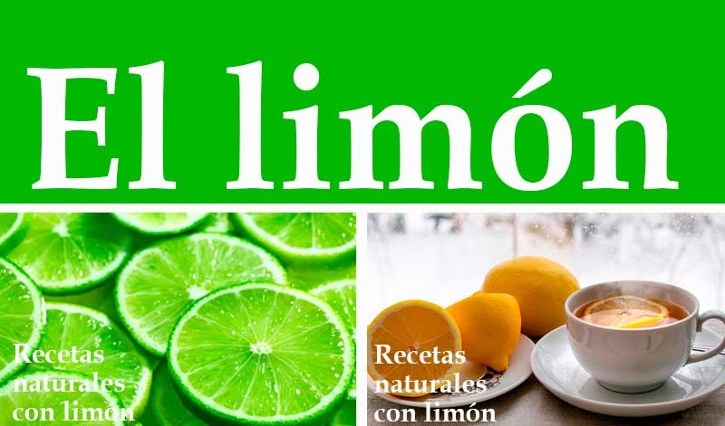 Recetas naturales con limón